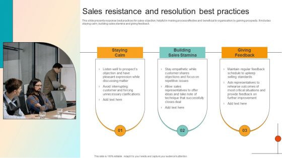 Sales Resistance And Resolution Best Practices Guidelines PDF