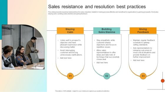 Sales Resistance And Resolution Best Practices Guidelines PDF