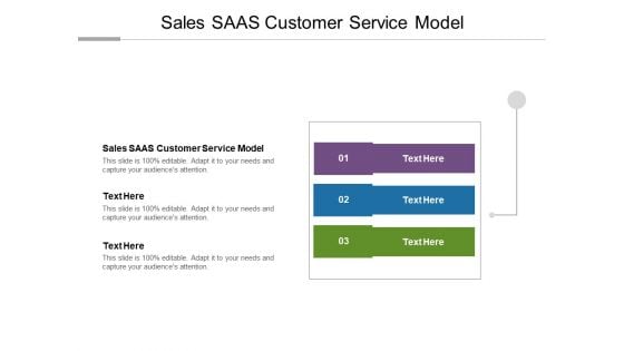 Sales SAAS Customer Service Model Ppt PowerPoint Presentation Outline Infographics Cpb