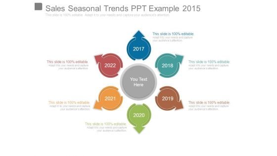 Sales Seasonal Trends Ppt Example 2015