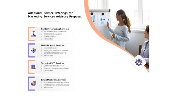 Sales Strategy Consulting Additional Service Offerings For Marketing Services Advisory Proposal Guidelines PDF