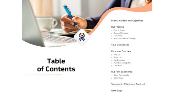 Sales Strategy Consulting Table Of Contents Download PDF Sales Strategy Consulting Table Of Contents Download PDF