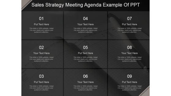 Sales Strategy Meeting Agenda Ppt PowerPoint Presentation Deck