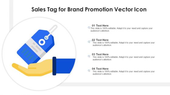Sales Tag For Brand Promotion Vector Icon Ppt PowerPoint Presentation File Microsoft PDF