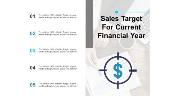 Sales Target For Current Financial Year Ppt PowerPoint Presentation Show Master Slide