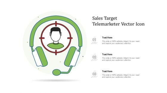 Sales Target Telemarketer Vector Icon Ppt PowerPoint Presentation Icon Infographic Template PDF