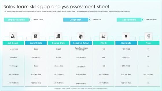 Sales Team Skills Gap Analysis Assessment Sheet Graphics PDF Sales Team Skills Gap Analysis Assessment Sheet Graphics PDF