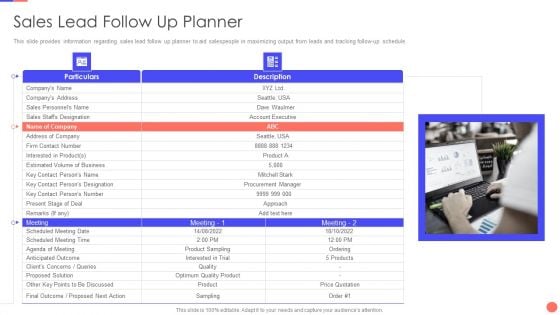 Sales Techniques Playbook Sales Lead Follow Up Planner Graphics PDF Sales Techniques Playbook Sales Lead Follow Up Planner Graphics PDF