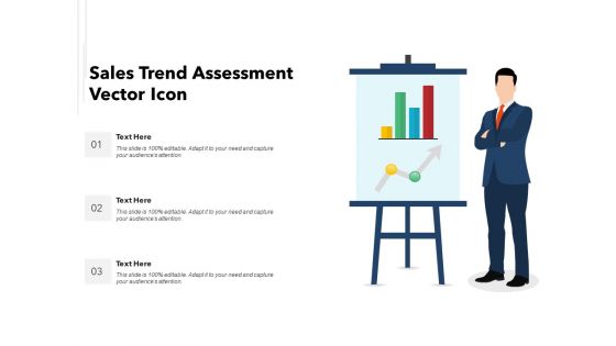 Sales Trend Assessment Vector Icon Ppt Powerpoint Presentation Deck Pdf