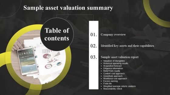 Sample Asset Valuation Summary Sample Asset Valuation Summary Professional PDF