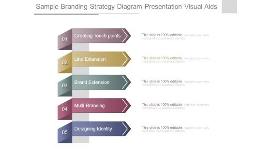 Sample Branding Strategy Diagram Presentation Visual Aids