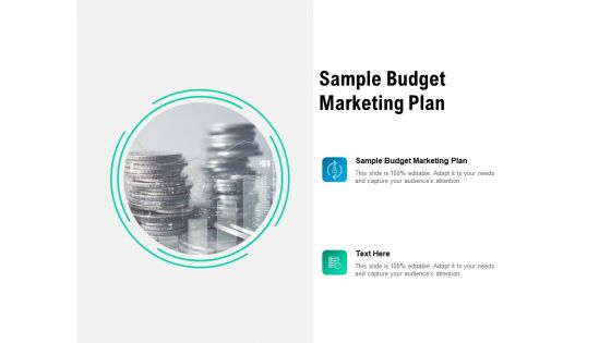 Sample Budget Marketing Plan Ppt PowerPoint Presentation Ideas Slide Cpb Pdf