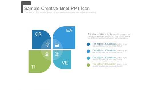 Sample Creative Brief Ppt Icon