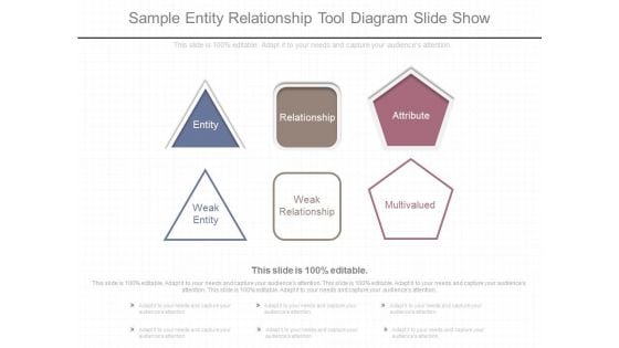 Sample Entity Relationship Tool Diagram Slide Show