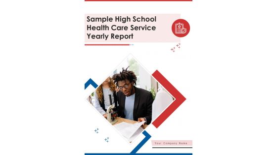 Sample High School Health Care Services Yearly Report One Pager Documents