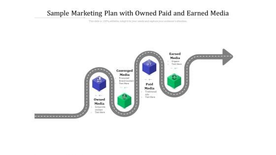 Sample Marketing Plan With Owned Paid And Earned Media Ppt PowerPoint Presentation Pictures Images PDF