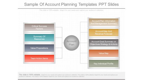 Sample Of Account Planning Templates Ppt Slides