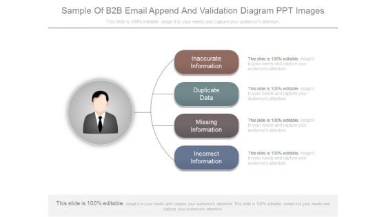 Sample Of B2b Email Append And Validation Diagram Ppt Images