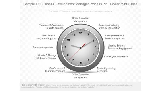 Sample Of Business Development Manager Process Ppt Powerpoint Slides