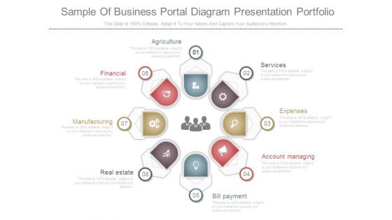 Sample Of Business Portal Diagram Presentation Portfolio