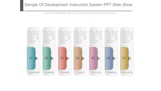 Sample Of Development Instruction System Ppt Slide Show