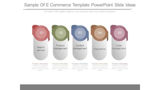 Sample Of E Commerce Template Powerpoint Slide Ideas