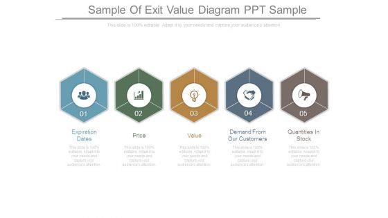Sample Of Exit Value Diagram Ppt Sample