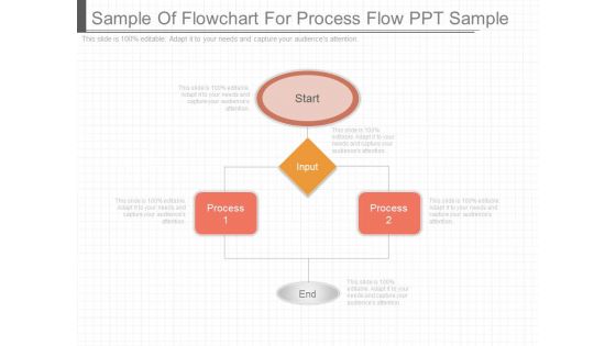 Sample Of Flowchart For Process Flow Ppt Sample