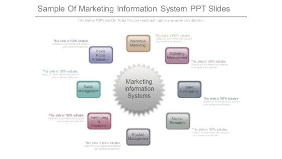 Sample Of Marketing Information System Ppt Slides