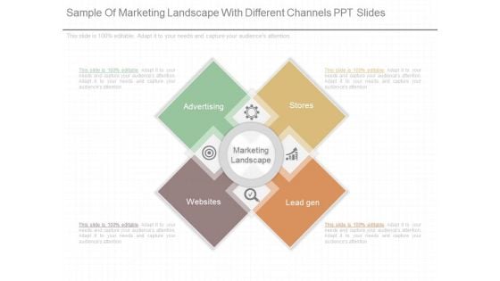 Sample Of Marketing Landscape With Different Channels Ppt Slides