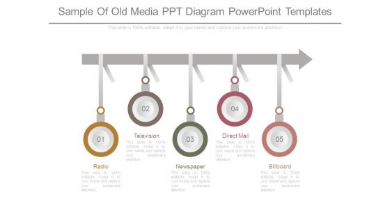 Sample Of Old Media Ppt Diagram Powerpoint Templates