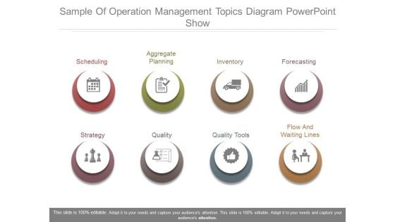 Sample Of Operation Management Topics Diagram Powerpoint Show