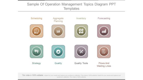 Sample Of Operation Management Topics Diagram Ppt Templates