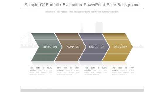 Sample Of Portfolio Evaluation Powerpoint Slide Background