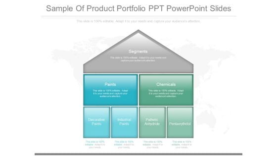 Sample Of Product Portfolio Ppt Powerpoint Slides