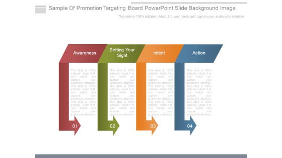 Sample Of Promotion Targeting Board Powerpoint Slide Background Image