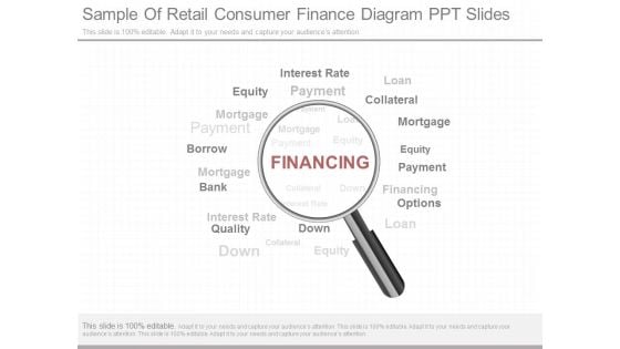 Sample Of Retail Consumer Finance Diagram Ppt Slides