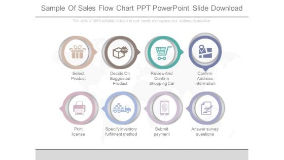 Sample Of Sales Flow Chart Ppt Powerpoint Slide Download