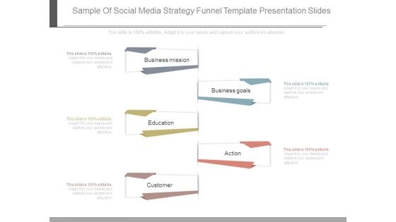 Sample Of Social Media Strategy Funnel Template Presentation Slides