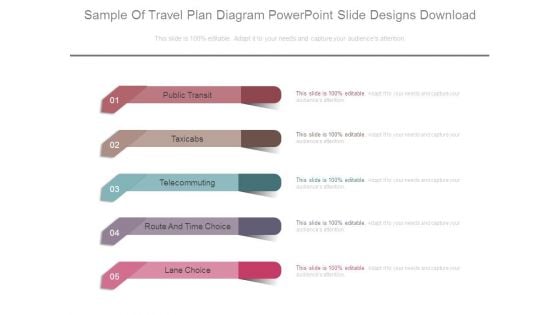 Sample Of Travel Plan Diagram Powerpoint Slide Designs Download