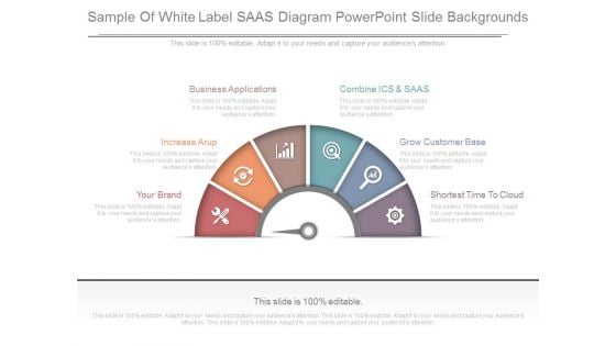 Sample Of White Label Saas Diagram Powerpoint Slide Backgrounds