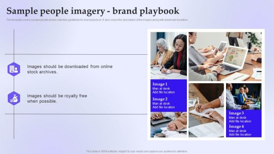 Sample People Imagery Brand Playbook Background PDF