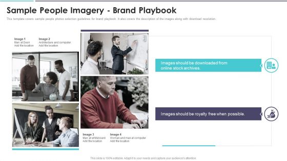 Sample People Imagery Brand Playbook Slides PDF