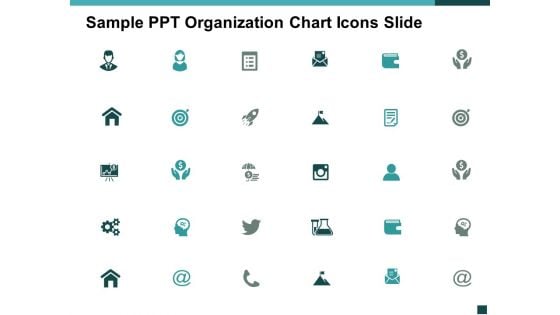Sample Ppt Organization Chart Icons Slide Business Ppt Powerpoint Presentation Layouts Layouts