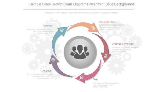 Sample Sales Growth Goals Diagram Powerpoint Slide Backgrounds