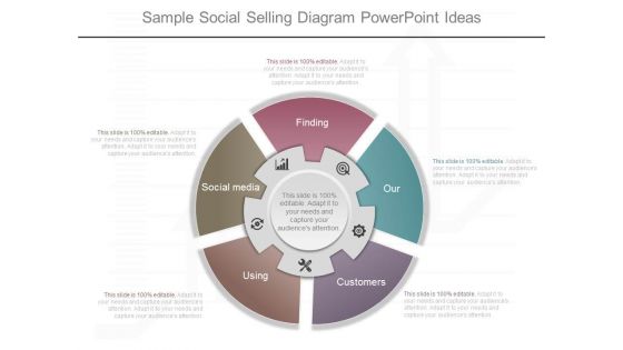 Sample Social Selling Diagram Powerpoint Ideas