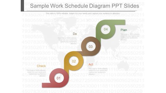 Sample Work Schedule Diagram Ppt Slides