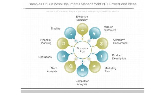 Samples Of Business Documents Management Ppt Powerpoint Ideas