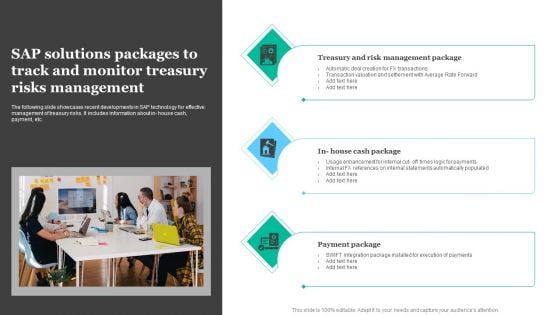 Sap Solutions Packages To Track And Monitor Treasury Risks Management Mockup PDF