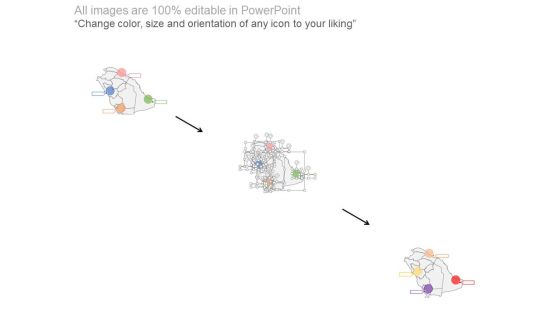 Saudi Arabia Map With Percentage Values And Icons Powerpoint Slides